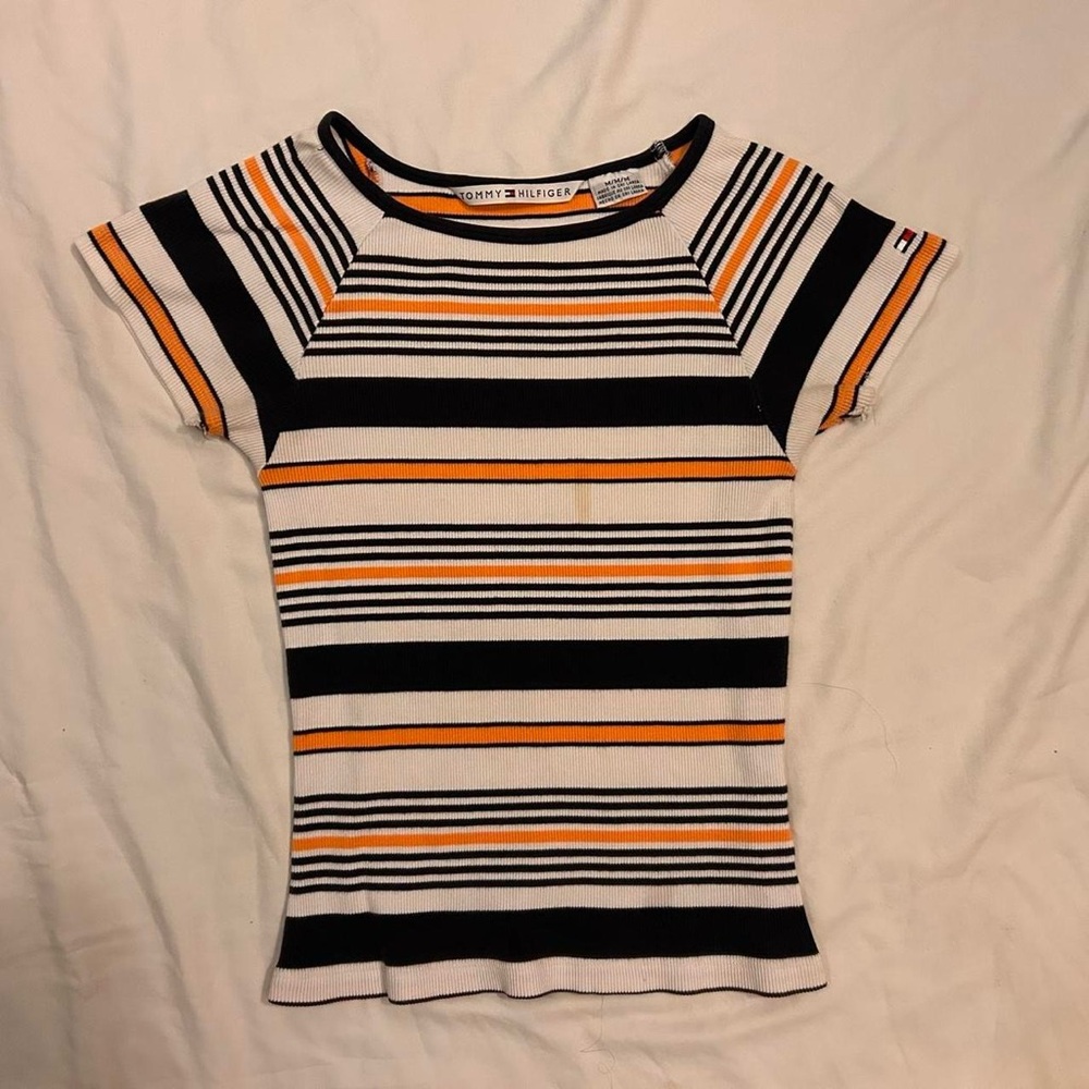 Tommy Hilfiger Striped Short Sleeve Top
